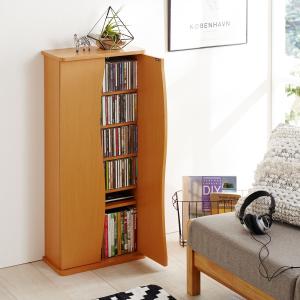 薄型コンパクト収納扉付き本棚の商品写真