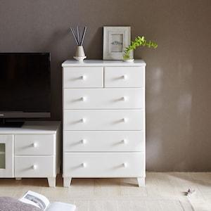 ホワイトインテリアにぴったりなハイチェストの商品写真