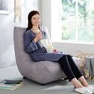 高さを変えられる一人掛けボリュームフロアソファーの商品写真