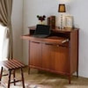 ヨーロピアンミッドセンチュリー調リビングキャビネットの商品写真