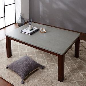 高さが変えられるインダストリアル風天板の継脚こたつテーブルの商品写真