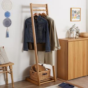 【超特価商品】 天然木のスリムハンガーラック <幅30cm/幅40cm/幅50cm>の商品写真