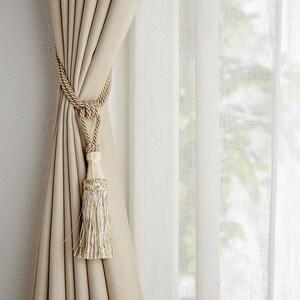 10色から選べるミックスカラーのカーテンタッセル2本セットの商品写真