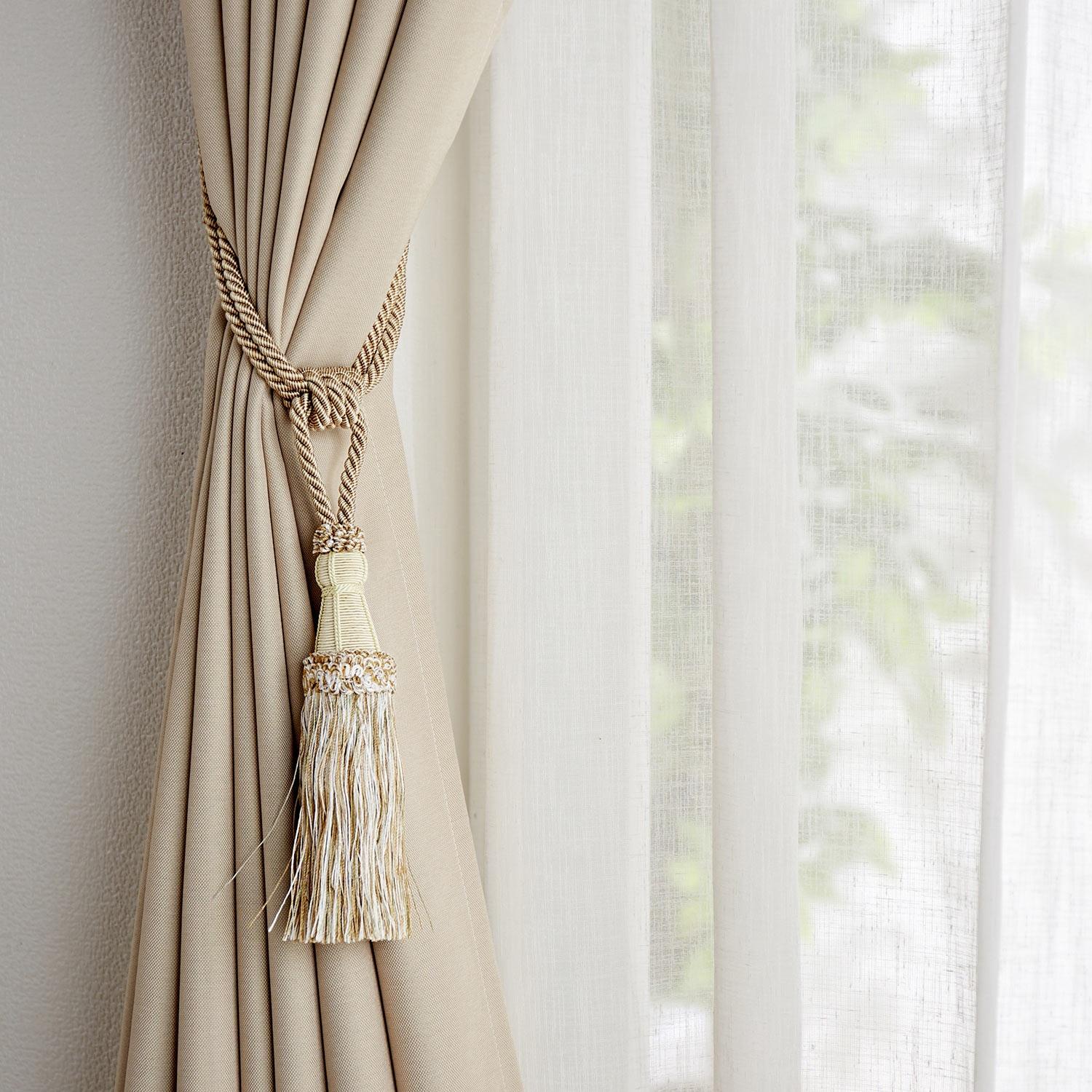 10色から選べるミックスカラーのカーテンタッセル2本セットの商品写真