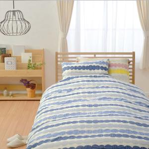 綿素材を使った枕カバー[日本製]「まるつなぎ柄」の商品写真