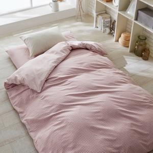 先染めチェック柄の掛け布団カバー(単品)の商品写真