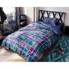 先染めチェックと花柄の布団カバーセット <3点セット>の商品写真