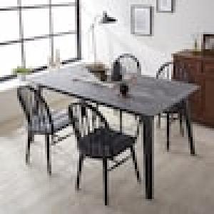 メラミン天板の天然石柄ダイニングテーブル <幅160cm>の商品写真