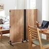 木目調フォールディング間仕切りパーテーションの商品写真