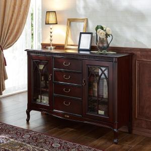 ブリティッシュクラシック調の猫脚サイドボードの商品写真