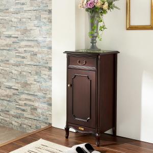 ブリティッシュクラシック調の猫脚ミニキャビネットの商品写真