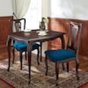 ブリティッシュクラシック調の猫脚2人用ダイニングテーブルの商品写真