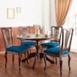 ブリティッシュクラシック調の円形ダイニングテーブルの商品写真