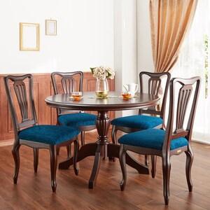 ブリティッシュクラシック調の円形ダイニングテーブルの商品写真