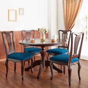 ブリティッシュクラシック調の円形ダイニングテーブルの商品写真