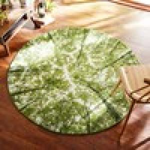 森の中にいるようなウィルトン織りラグ(円形)の商品写真