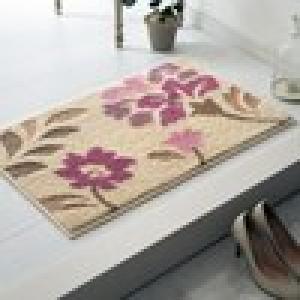 【タイムセール】 大きな植物柄の洗える玄関マット[日本製]の商品写真