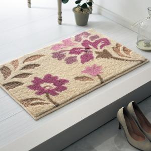 【タイムセール】 大きな植物柄の洗える玄関マット[日本製]の商品写真