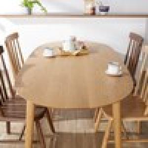 【受注生産】ホワイトオーク材の楕円形ダイニングテーブル(日本製)の商品写真