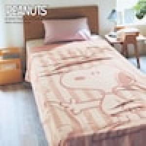 綿素材を使ったタオルケット「スヌーピー」の商品写真