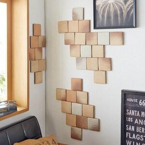 壁面に貼れる軽量レンガ「かるかるブリック」10cm角 <10枚セット>の商品写真