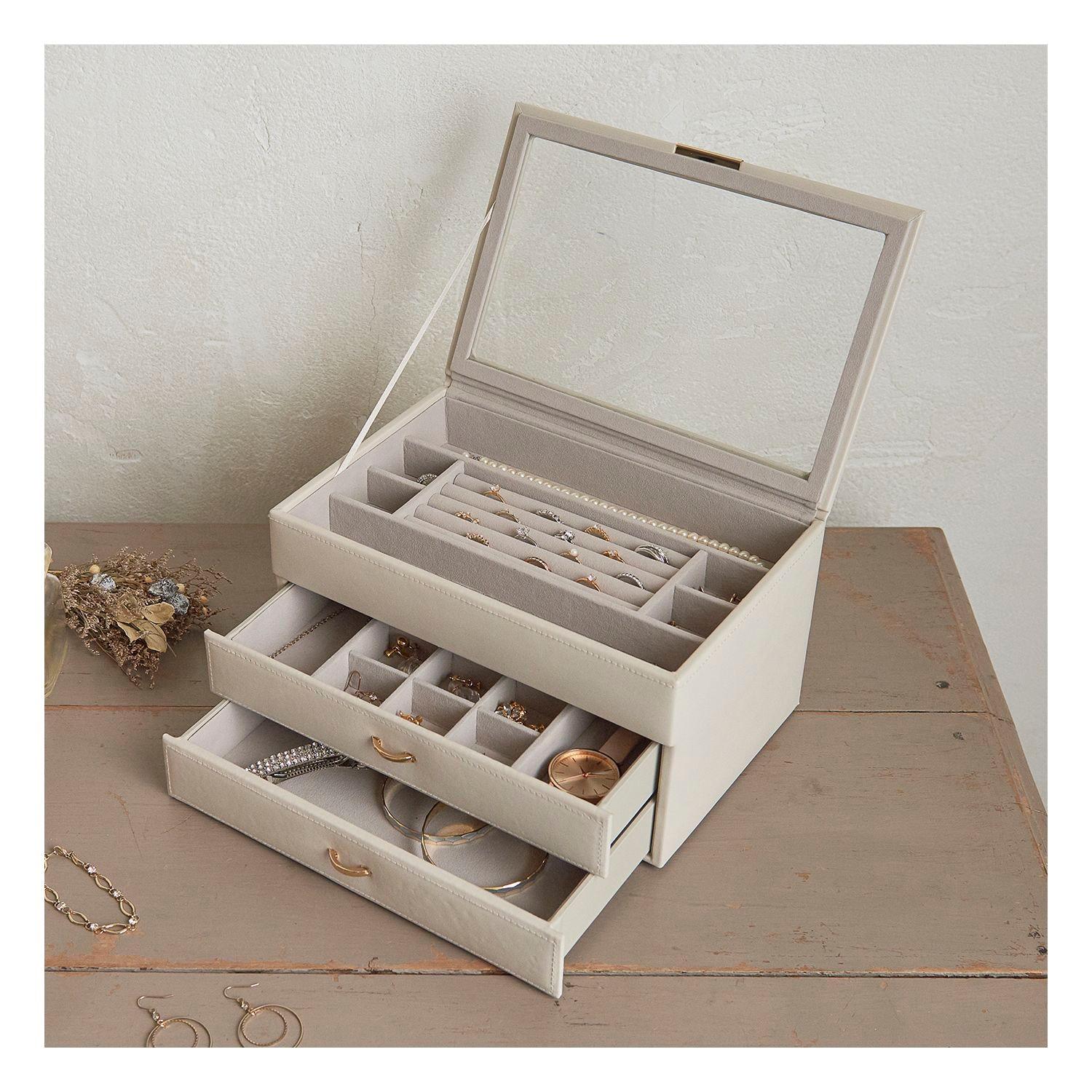 ベルベット調素材のアクセサリーケース・ジュエリーボックスの商品写真