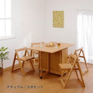 バタフライダイニングテーブルセット <2人用/4人用>の商品写真