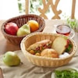 水洗いできて食品も置ける深型バスケットの商品写真