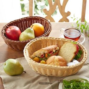 水洗いできて食品も置ける深型バスケットの商品写真