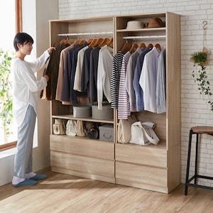 部屋にも置きやすいクローゼットハンガーの商品写真