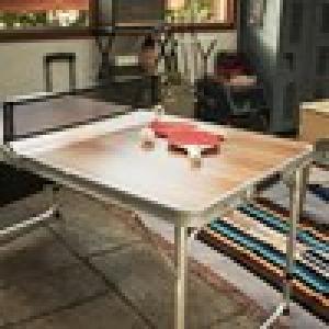 ピンポンが出来る折り畳みアウトドアテーブルの商品写真