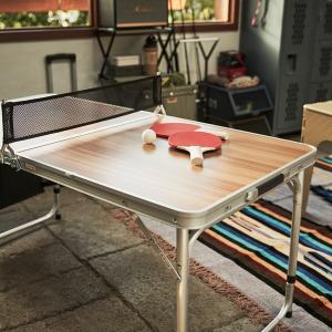 ピンポンが出来る折り畳みアウトドアテーブルの商品写真