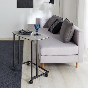 セラミック天板のキャスター付きサイトテーブル(長方形/正方形)の商品写真