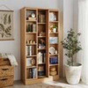 お部屋に馴染むカラーのスライド本棚・オープンラックの商品写真