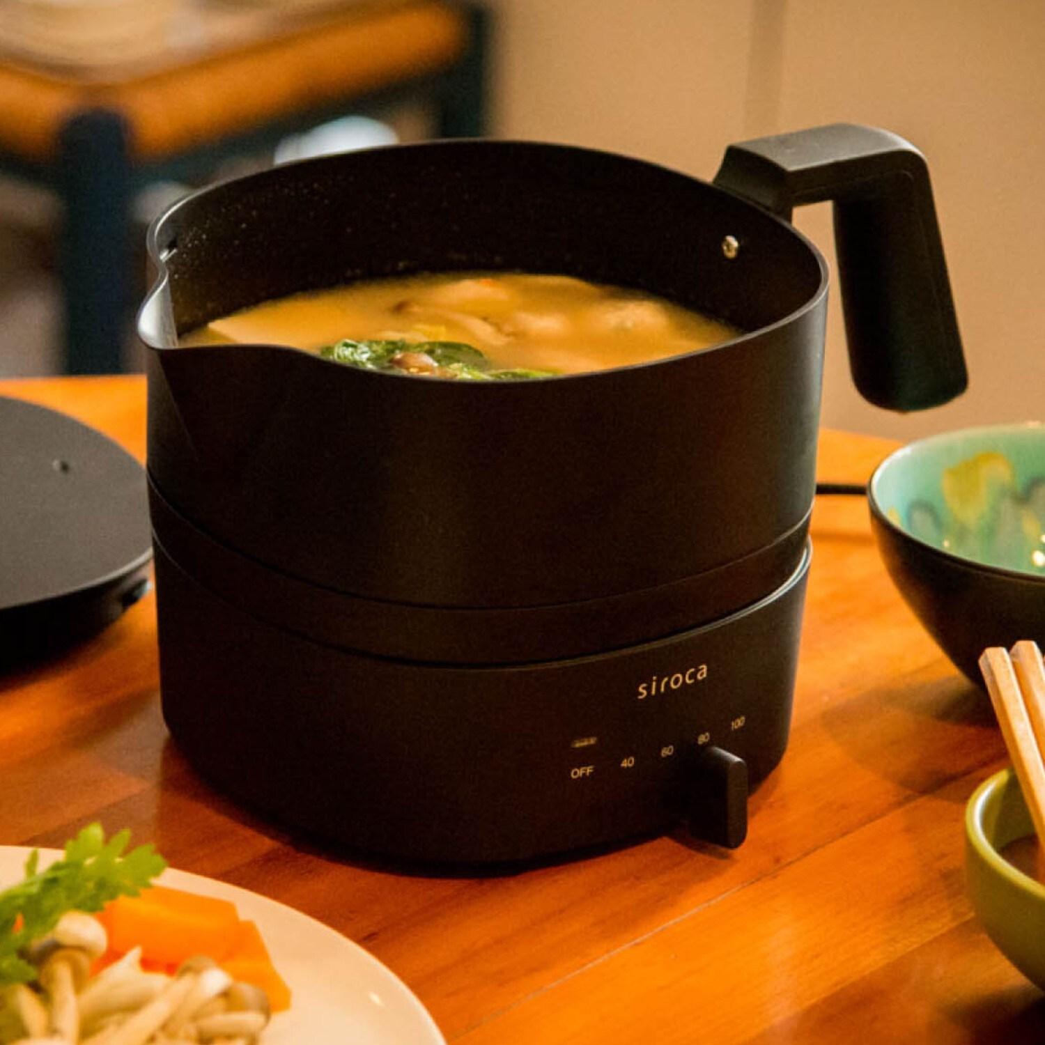 低温調理もできる おりょうりケトル ちょいなべ【リニューアル 湯切り機能追加】の商品写真