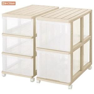 クリアケース2タイプセット<奥行74cm>の商品写真