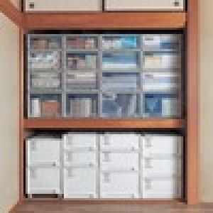 【4月27日までまとめ買いでお得】 押入れ収納ユニットケース2個セット <奥行74cm>の商品写真