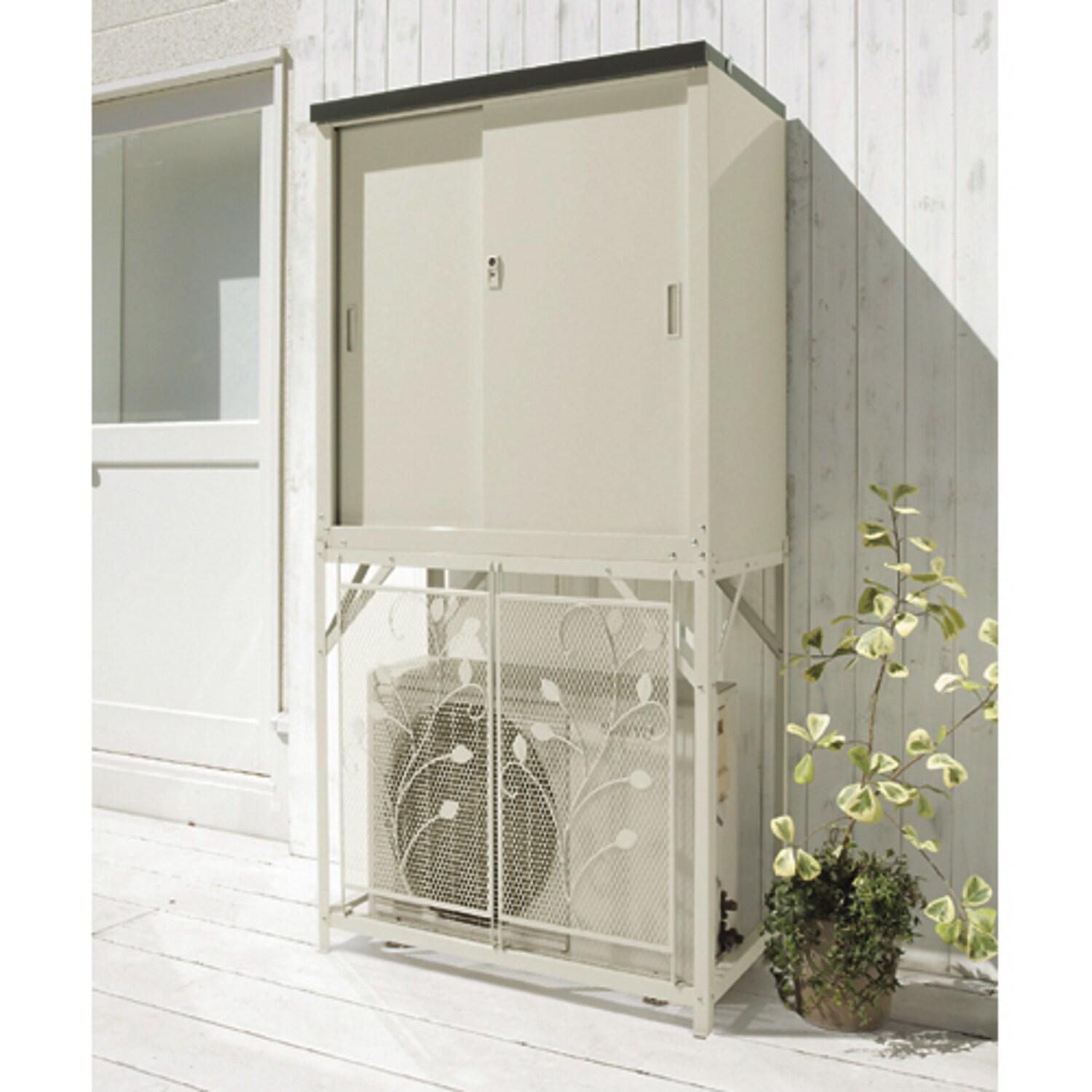 収納庫付きエアコン室外機カバーの商品写真