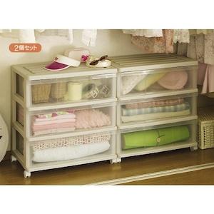 ワイドストッカー2個セット <奥行39cm>の商品写真