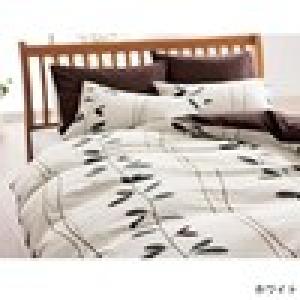 綿素材を使用したリーフ柄の掛け布団カバー/meeの商品写真