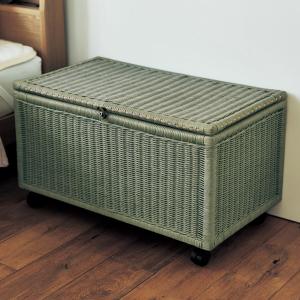 【4月28日までタイムセール】 キャスター付きラタンリネンボックスの商品写真