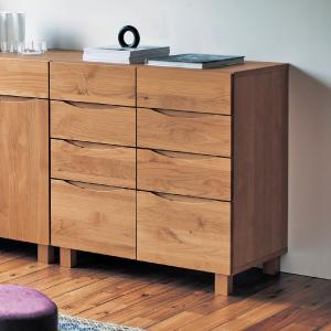 【4月28日までタイムセール】 あたたかみのあるアルダー材のリビングチェストの商品写真