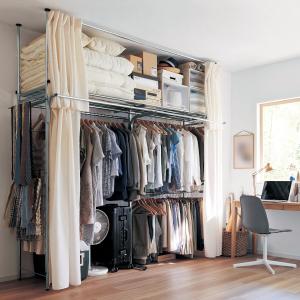 【4月28日までタイムセール】 衣類から布団まで収納できる頑丈クローゼットハンガーラックの商品写真