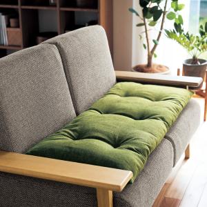 ボリュームアップできるソファー用クッションの商品写真