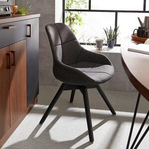 立座りしやすい回転式モダンダイニングチェアの商品写真