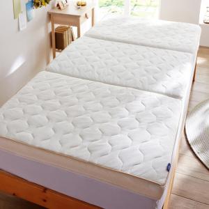 通気性抜群の洗える折りたたみエアリーマットレス(腰を支えるタイプ)[日本製] <シングル>の商品写真