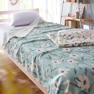 繊細なゆり柄のタオルケット[日本製]の商品写真