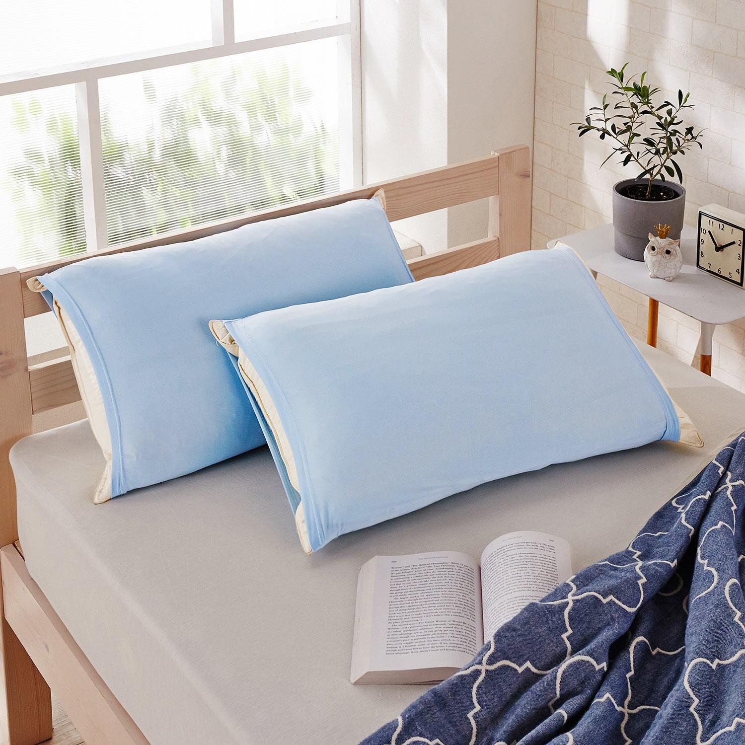 【ひんやり】 冷感のびのび枕カバー同色2枚セットの商品写真