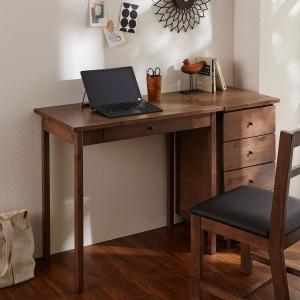 カバ材を使用した懐かしい風合いのパソコンデスクの商品写真