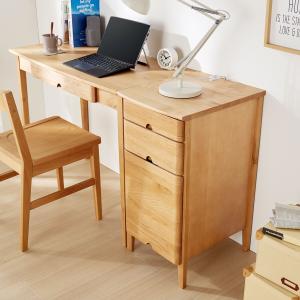 アルダー材を使用した優しい風合いのデスクサイドチェストの商品写真